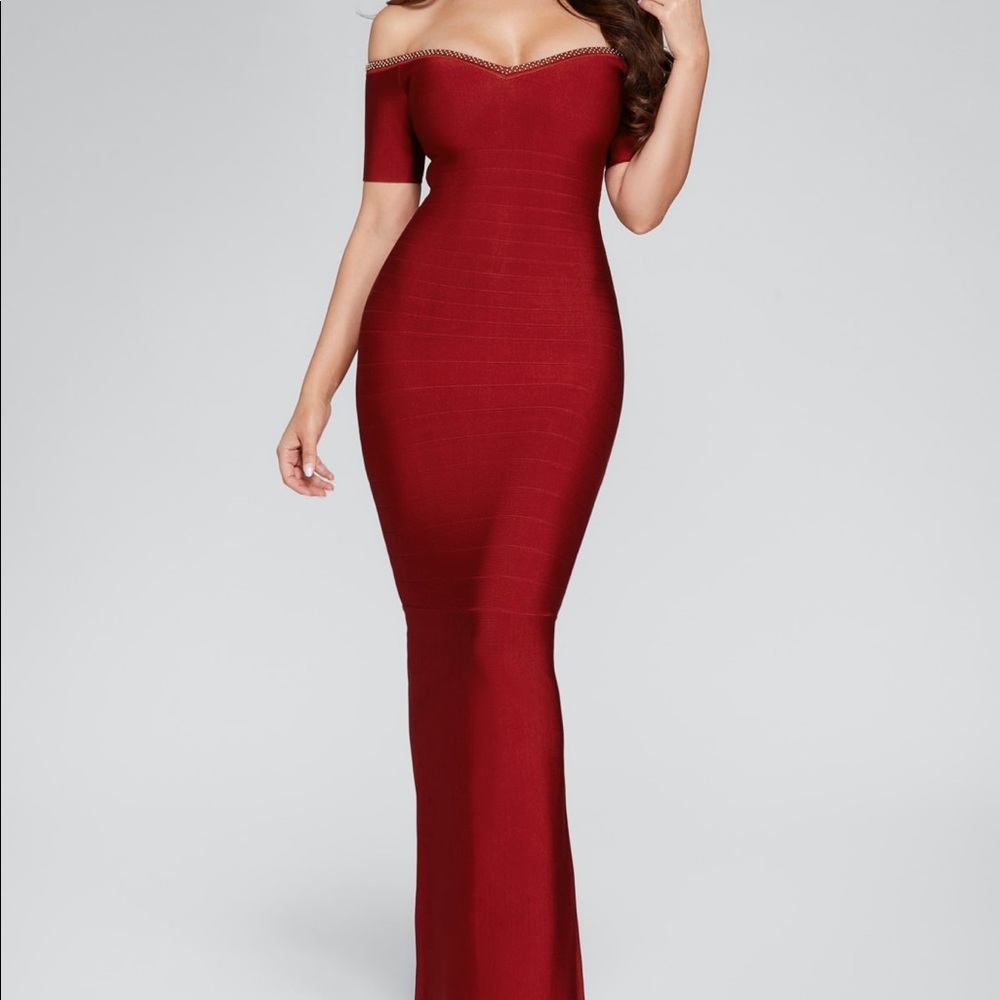 Marciano for Guess Red Bandage Gown